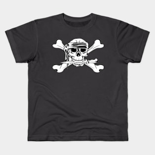 Pirate with dagger and crossbone Kids T-Shirt